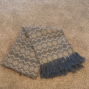 Gray and Tan Scarf